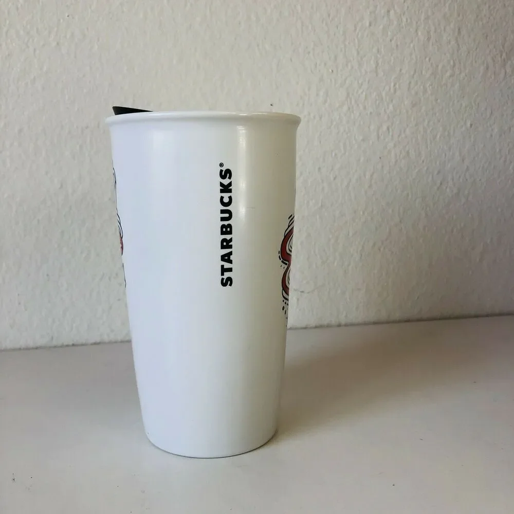 HTF Starbucks 2017 Holiday Doves CoffeeTravel Mug